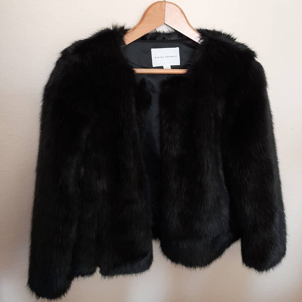 Banana Republic Faux Fur Jacket